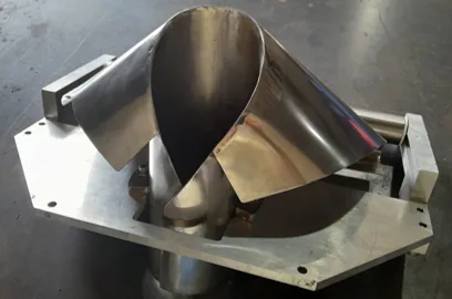 Formador de bolsa en acero inoxidable pulido fabricado por SEEA