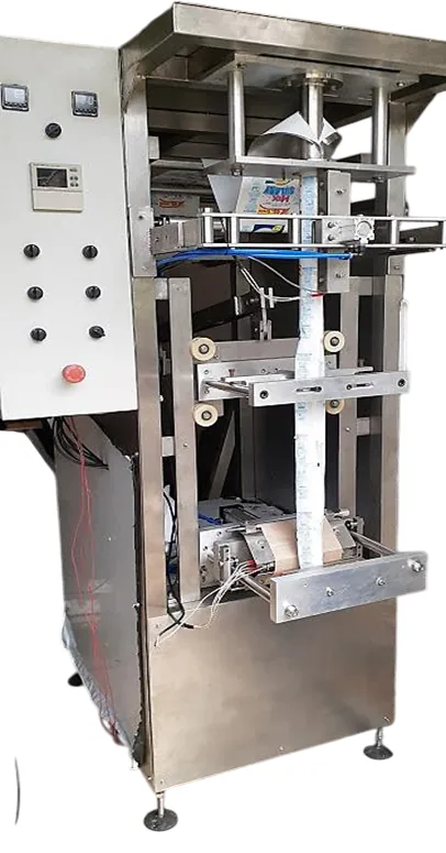 Llenadora vertical en acero inoxidable con tablero de control fabricada por SEEA